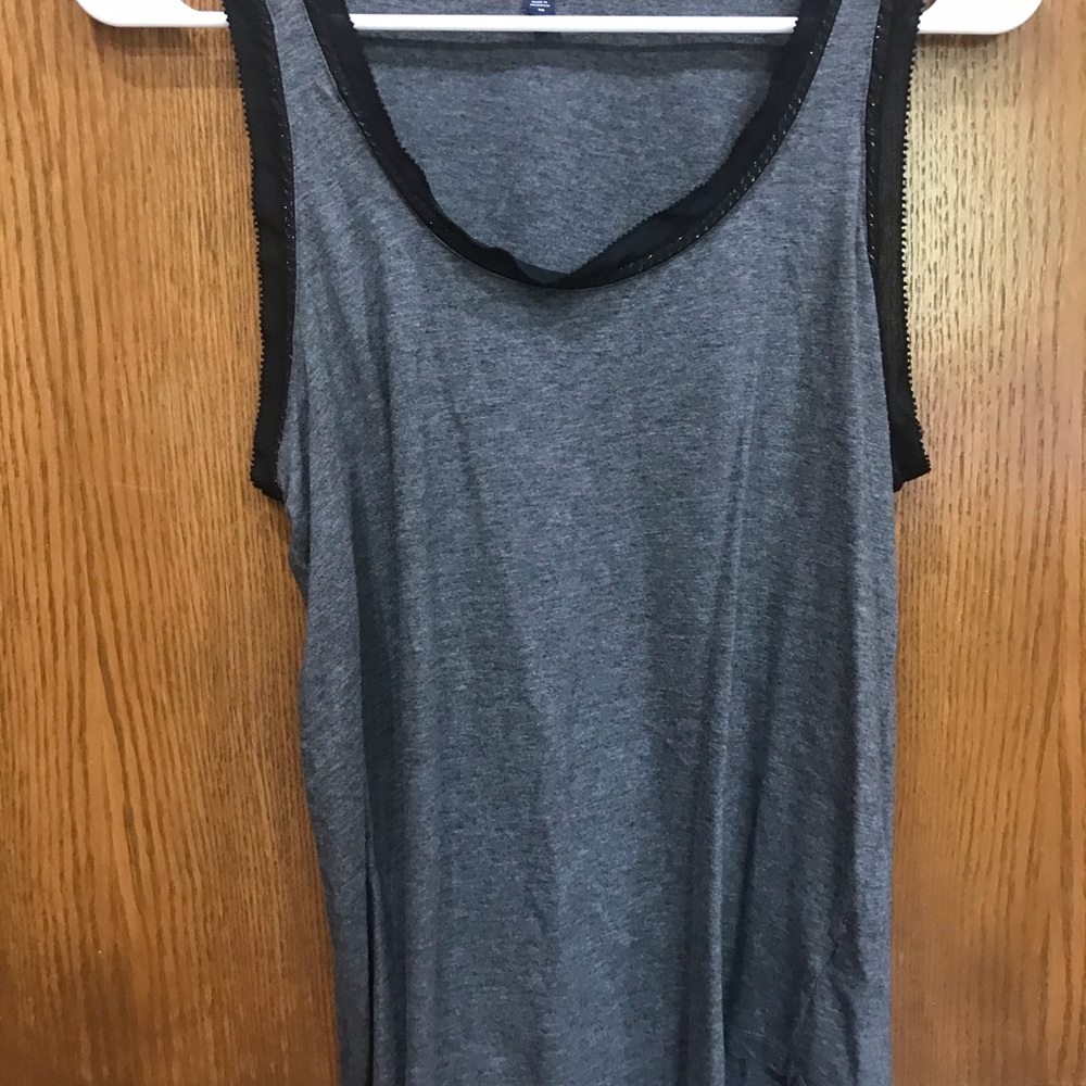 Women’s Gray GAP Tank Top with Chainlink Enclosed